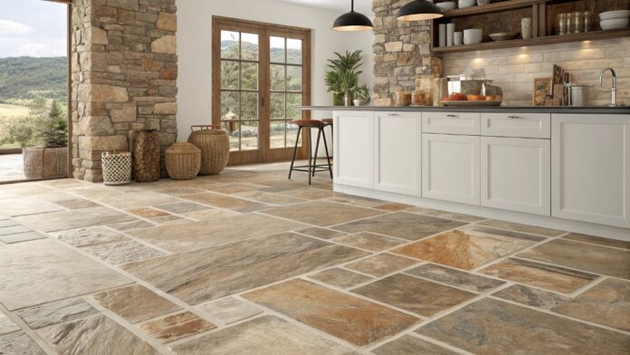 Керамическая плитка и керамогранит под камень