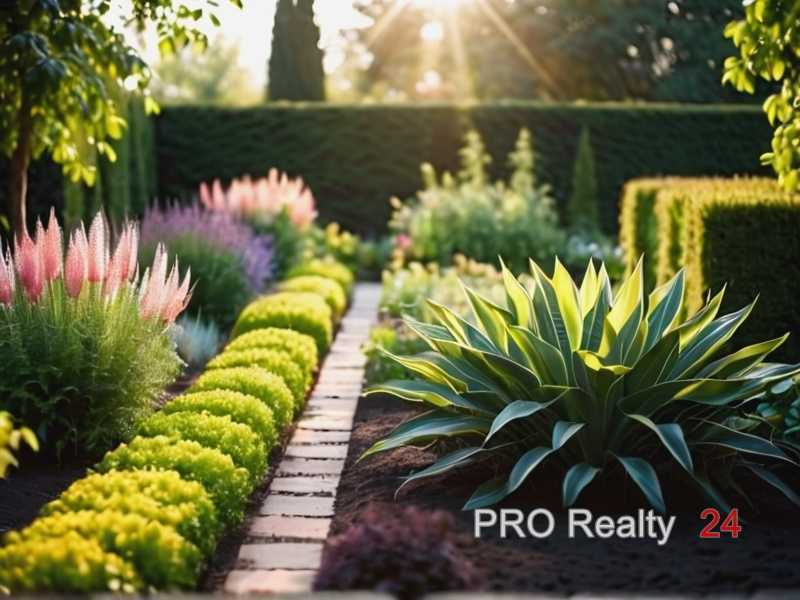 Использование приподнятых грядок для акцентирования формы