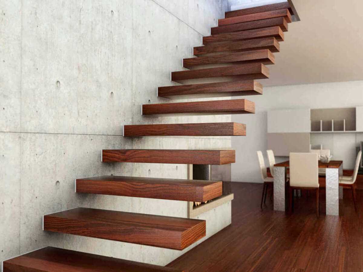 Дизайн деревянных лестниц в современных домах
